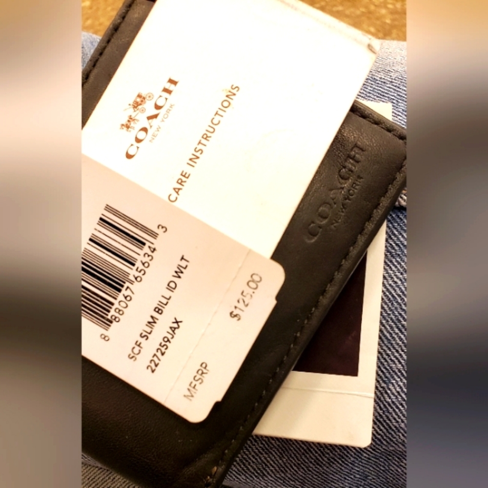 Coach slim bill wallet